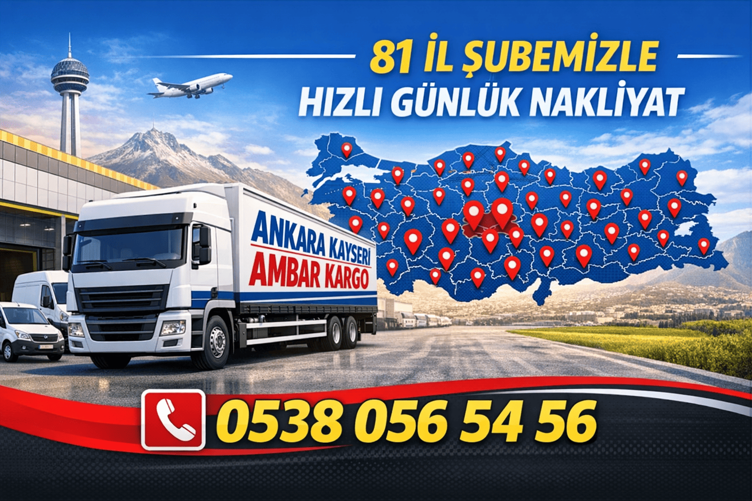 Ankara Kayseri Ambar Kargo Hizmeti